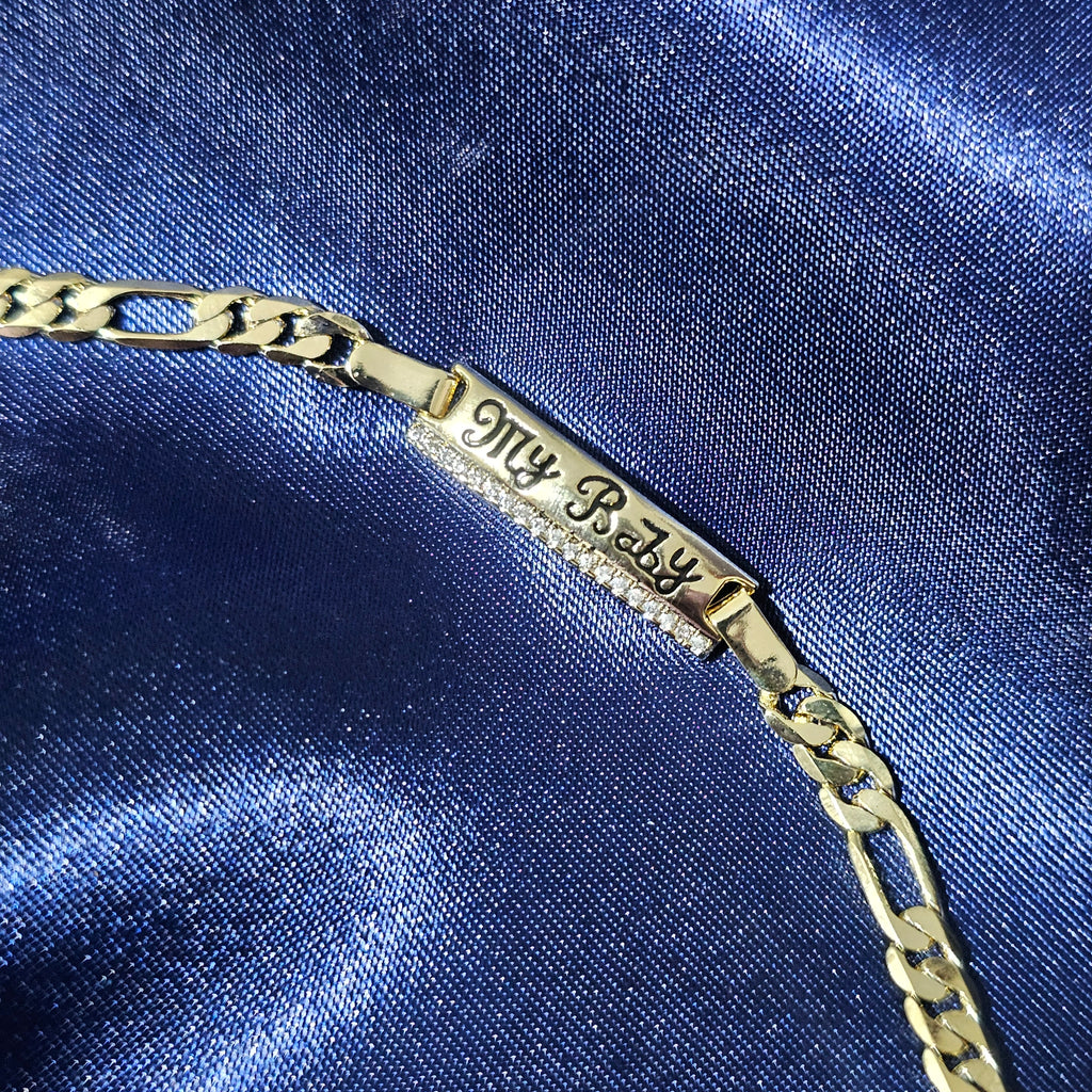 Pulsera bebe placa