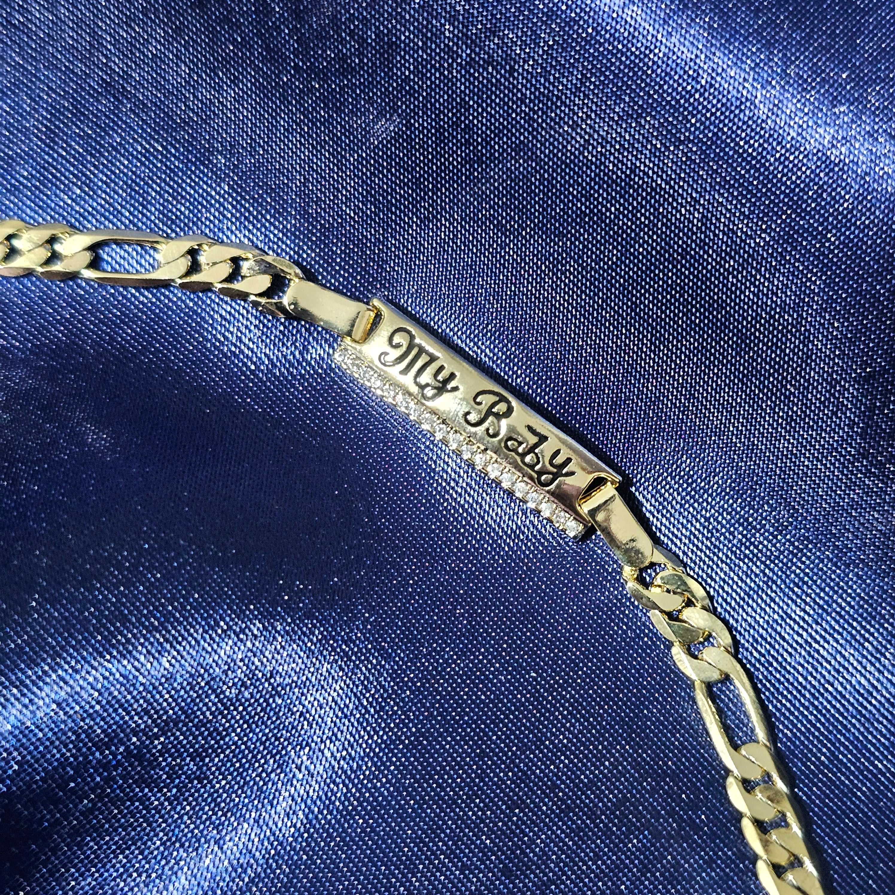 Pulsera bebe placa