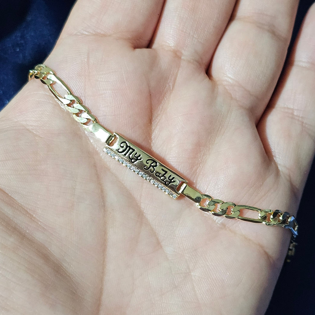 Pulsera bebe placa